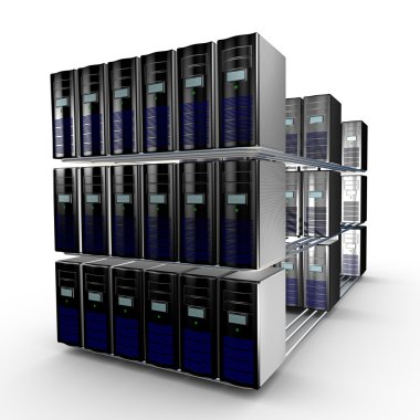 Computer cluster clipart