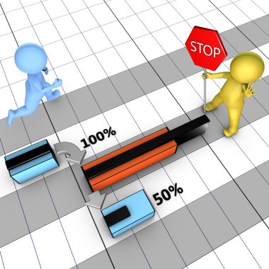 Concept of gantt chart with task completion. clipart