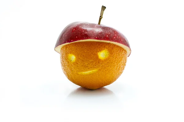 Face made ​​of fruit — Stock Photo, Image