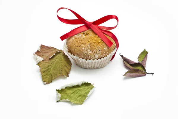 stock image Cupcake ribbon tied with a red ribbon