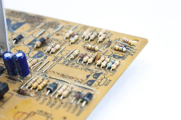 stock image Board with electronic components