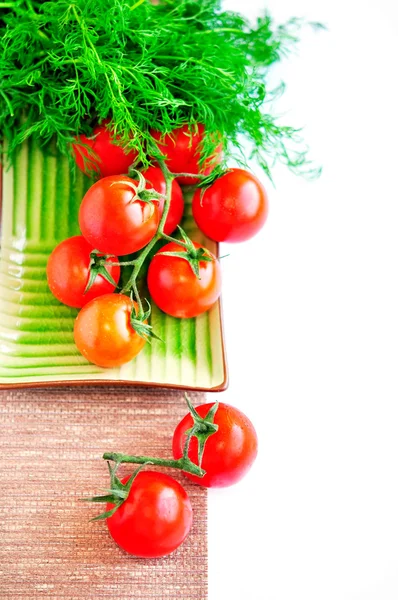 Tomatos on white background — Stock Photo, Image