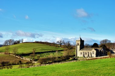 Quaint English Rural Church clipart