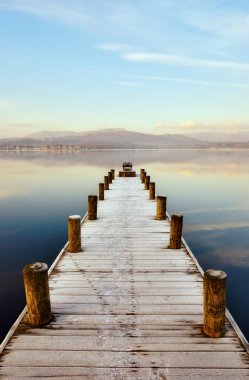 windermere, İngiliz lake district iskeleye