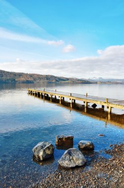 Jetty Over Lake, Windermere clipart
