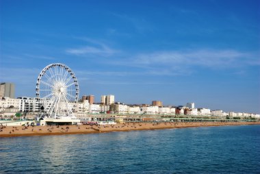 Panoramic View Brighton Beachfront clipart