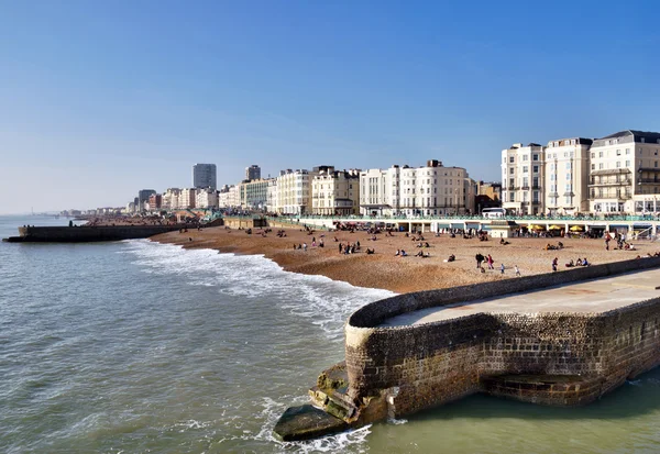 À beira-mar e Promenade, Brighton Fotos De Bancos De Imagens