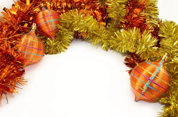 Decorações de Natal laranja-amarelo — Fotografia de Stock