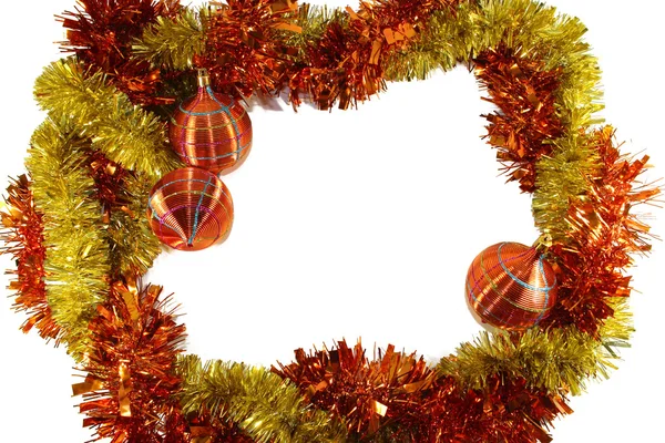 Vánoční dekorace oranžovo žlutá — Stock fotografie