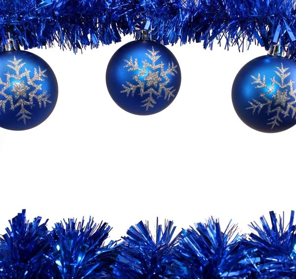 Blue Christmas Decorations — Stock Photo, Image