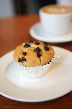 ahşap zemin üzerinde Muffin