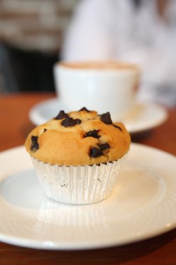 ahşap zemin üzerinde Muffin