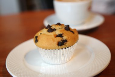 ahşap zemin üzerinde Muffin