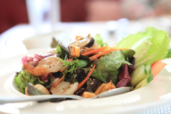 Stock image Seafood salad with Japanese sauce