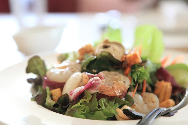 stock image Seafood salad with Japanese sauce