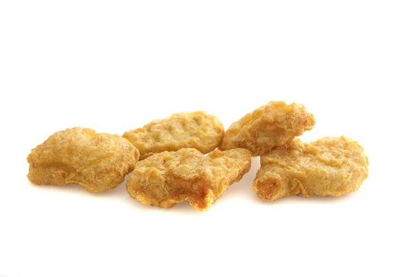 Nugget de frango em fundo branco — Fotografia de Stock