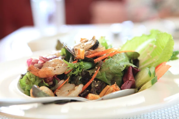 stock image Seafood salad with Japanese sauce