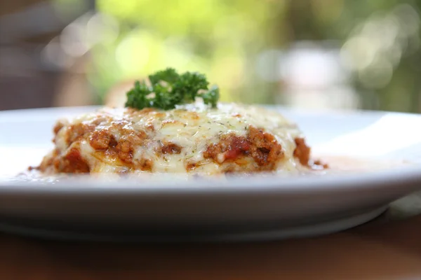 Lasagne mit Fleisch und Käse — Stockfoto