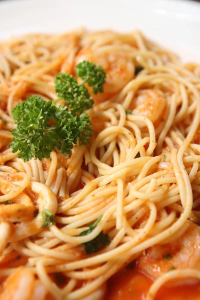 Spaghettis aux fruits de mer — Photo