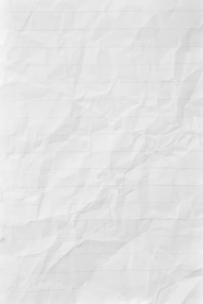 Crumpled notebook paper — Stock Photo, Image