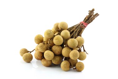 Longan isolated in white background clipart