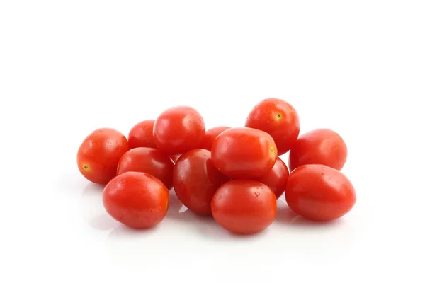 stock image Cherry tomatoes isolated in white background