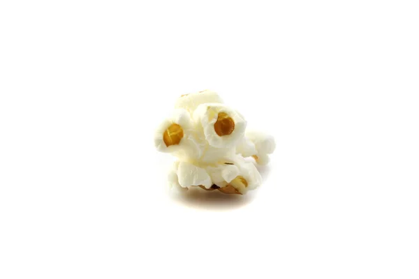 Popcorn isolerade i vit bakgrund — Stockfoto
