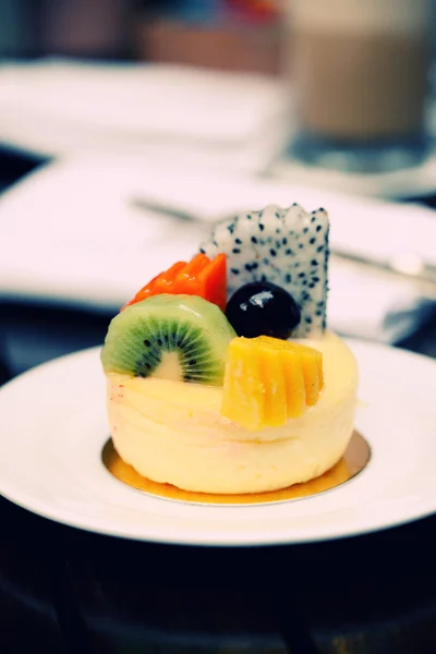 과일 치즈 케이크 — 스톡 사진
