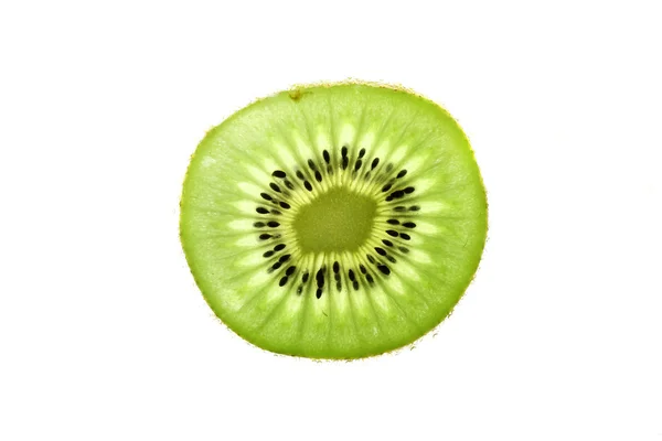 Kiwi mit Blase isoliert auf weißem Hintergrund — Stockfoto