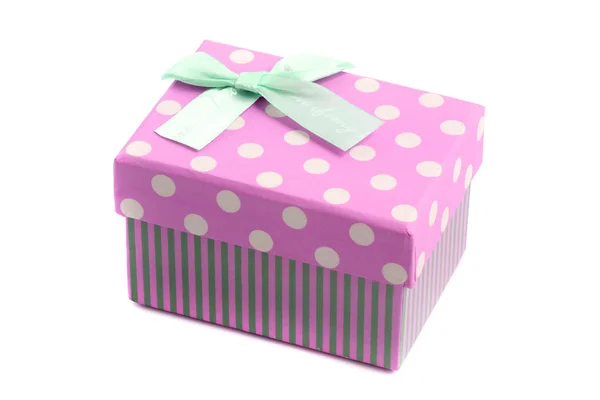 Gift box isolated in white background — Stock Photo, Image