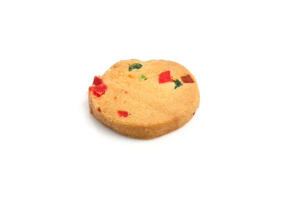Soubor cookie izolován v bílém pozadí — Stock fotografie