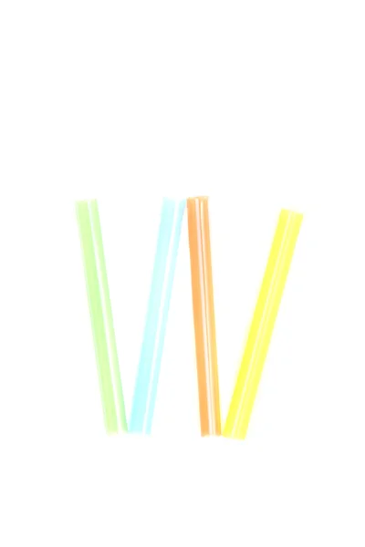 Alphabet W , colorful straw — Stock Photo, Image