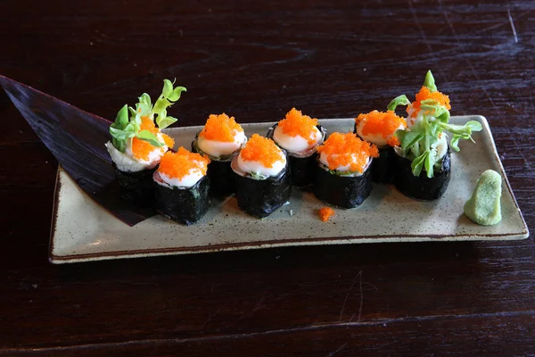 Comida japonesa maki sushi — Fotografia de Stock