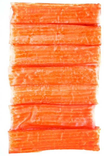 模造カニ肉の背景 — ストック写真
