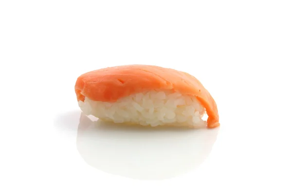 Łosoś sushi na białym tle w tle — Zdjęcie stockowe
