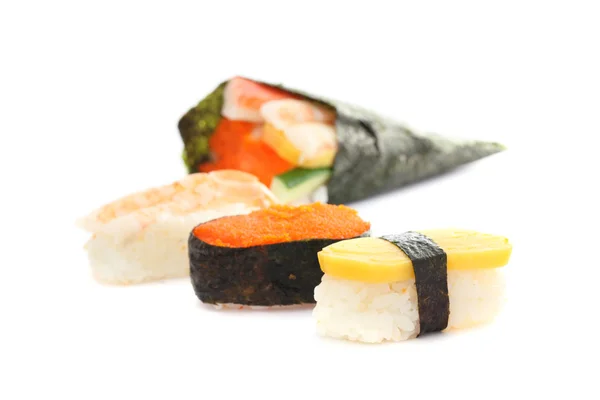 Sushi aislado en fondo blanco — Foto de Stock