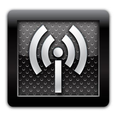 WLAN metal icon clipart