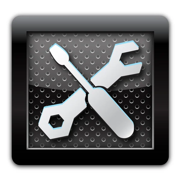 Werkzeuge Metall Ikone — Stockfoto