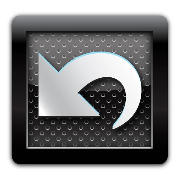 Arrow metal icon — Stock Photo, Image