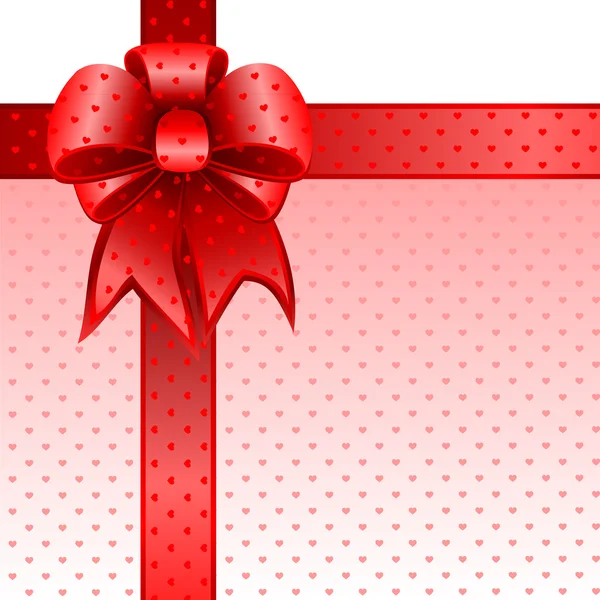 Vecteur de note papillon cadeau rouge — Image vectorielle