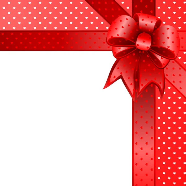 Vecteur de note papillon cadeau rouge — Image vectorielle