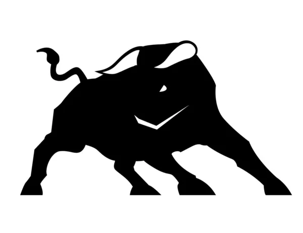 Taureau noir — Image vectorielle