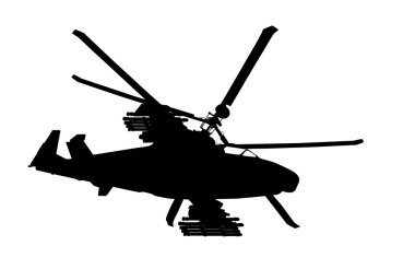 Flying helicopter clipart