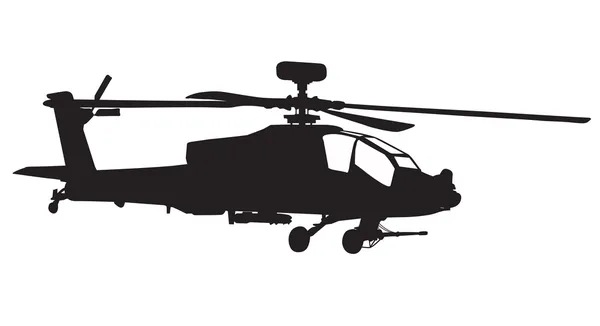 Apachehelikopter — Stock vektor