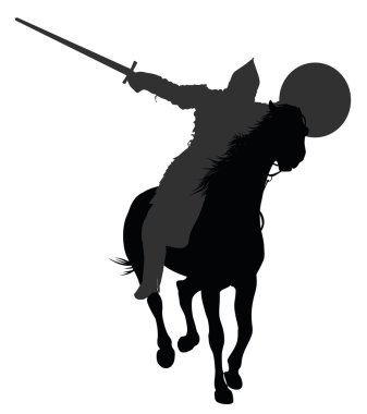 Vector horseman clipart