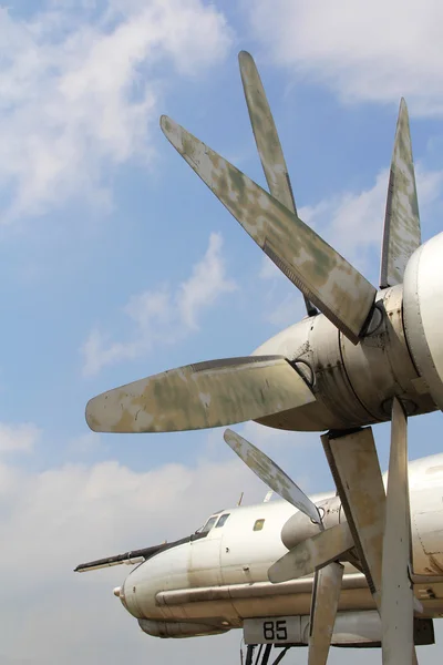 Motor de avión viejo — Foto de Stock
