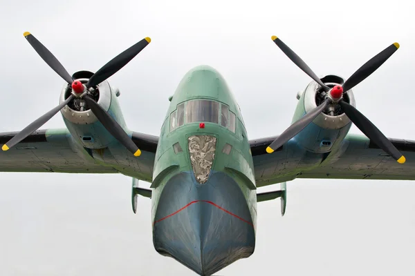 stock image Old plane on takeoff