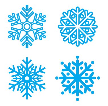 Symbol snowflakes. Vector clipart