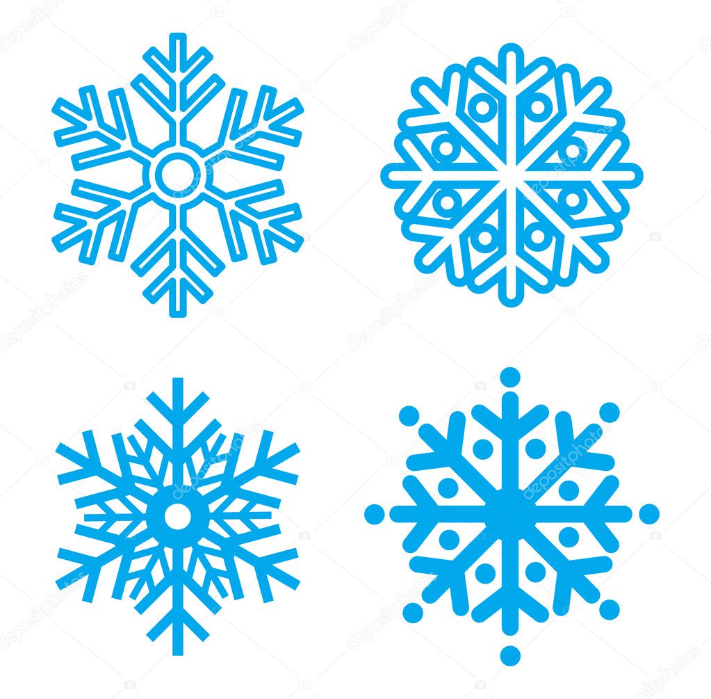 Symbol snowflakes. Vector