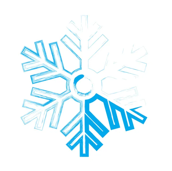 Ice snowflake — Stock Vector